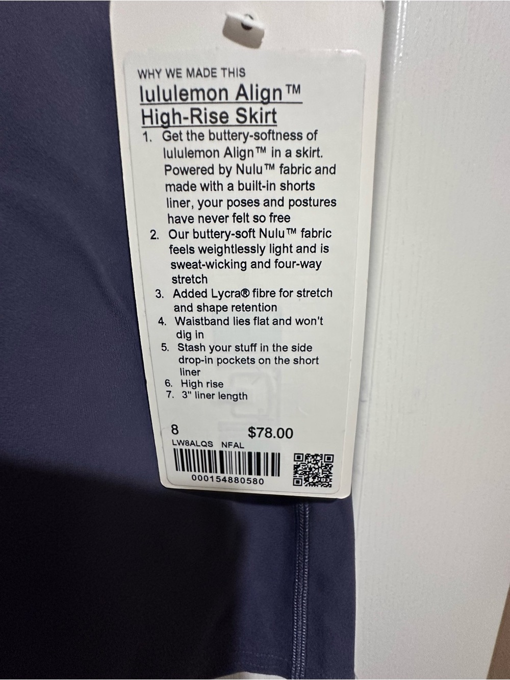 lululemon athletica Slate Purple Skater Skirt - Picture 3 of 4